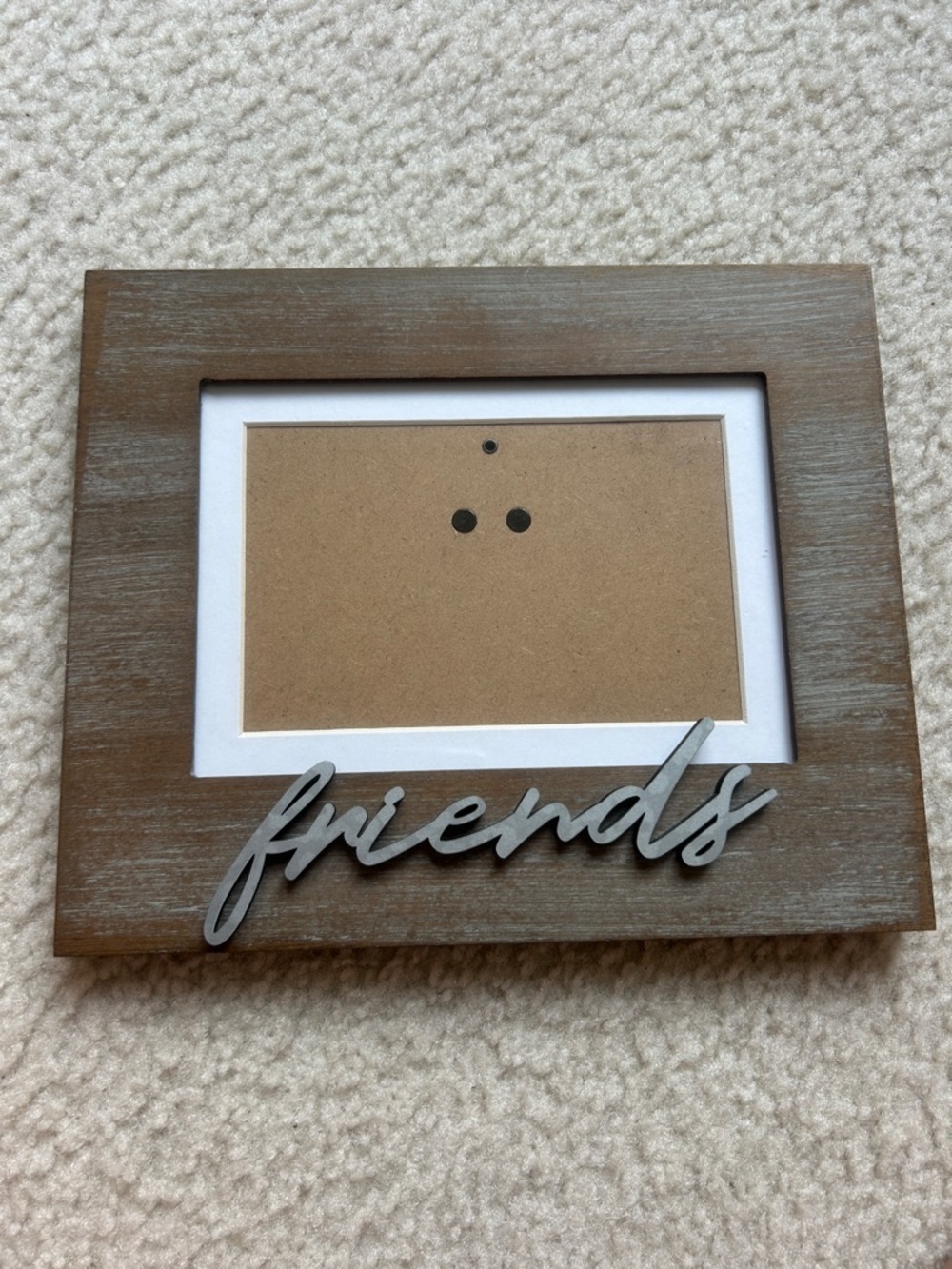 Friends Wooden Picture Frame in Brown and Gray